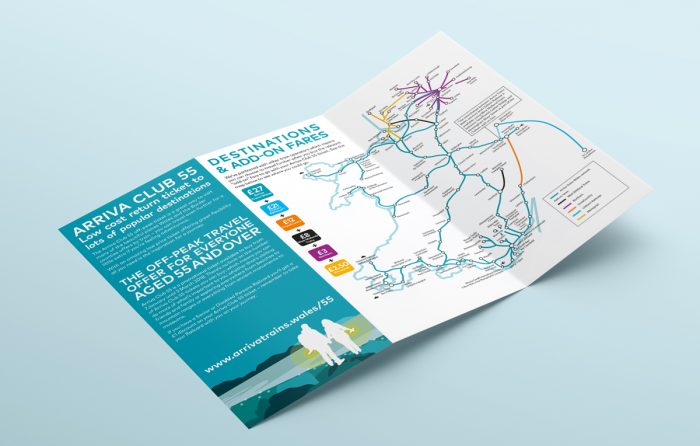 fold out leaflet opened